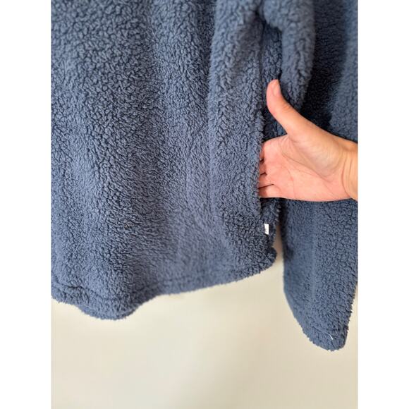 Koolaburra by UGG Sherpa Pullover Fleece Blue Size Medium - Picture 5 of 8
